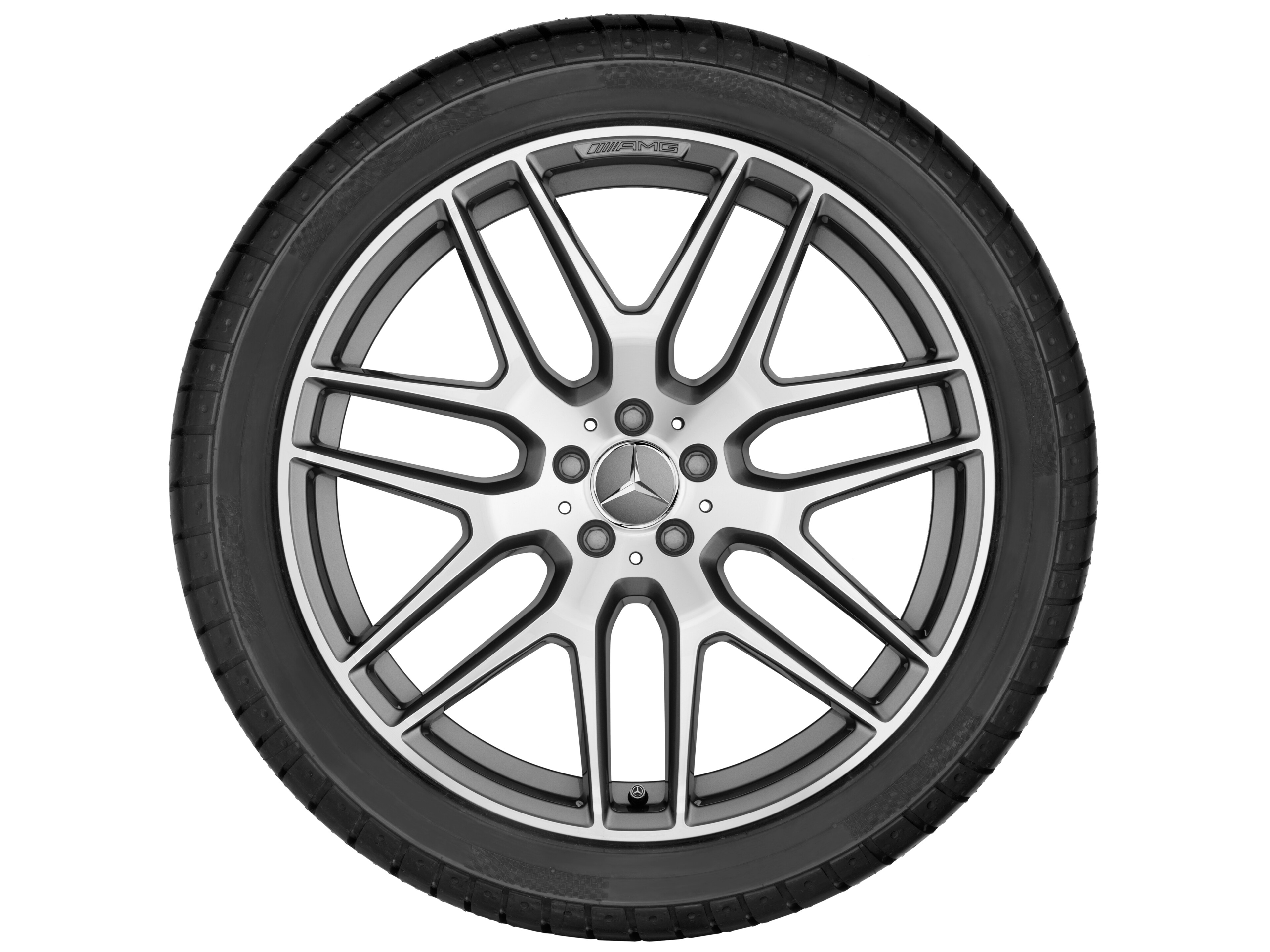Mercedes-Benz - AMG Leichtmetallrad, im Kreuzspeichen-Design AMG Leichtmetallrad, im Kreuzspeichen-Design