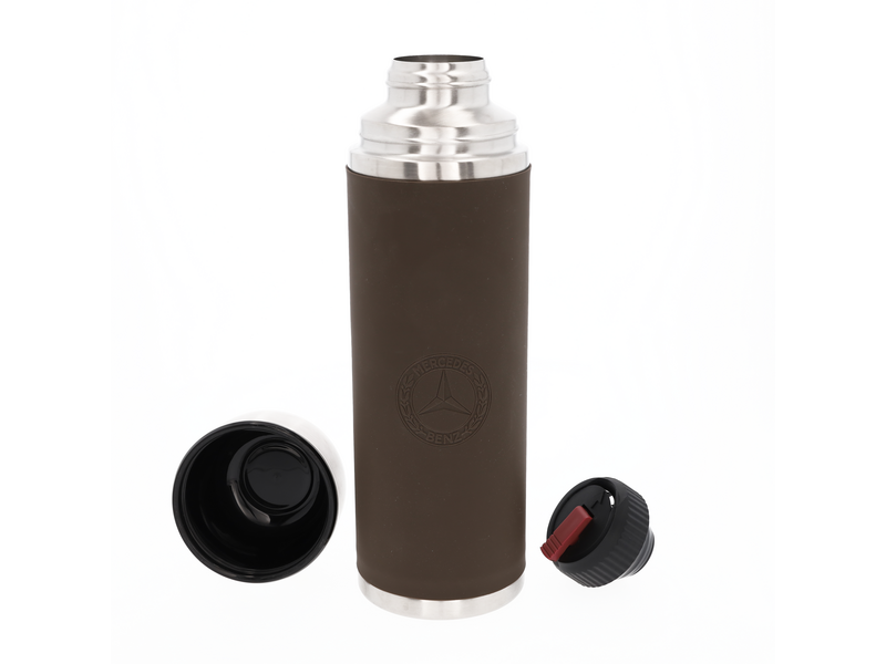 Isolierflasche, 1,0 l braun, Edelstahl/Silikon/Kunststoff Isolierflasche, 1,0 l braun, Edelstahl/Silikon/Kunststoff