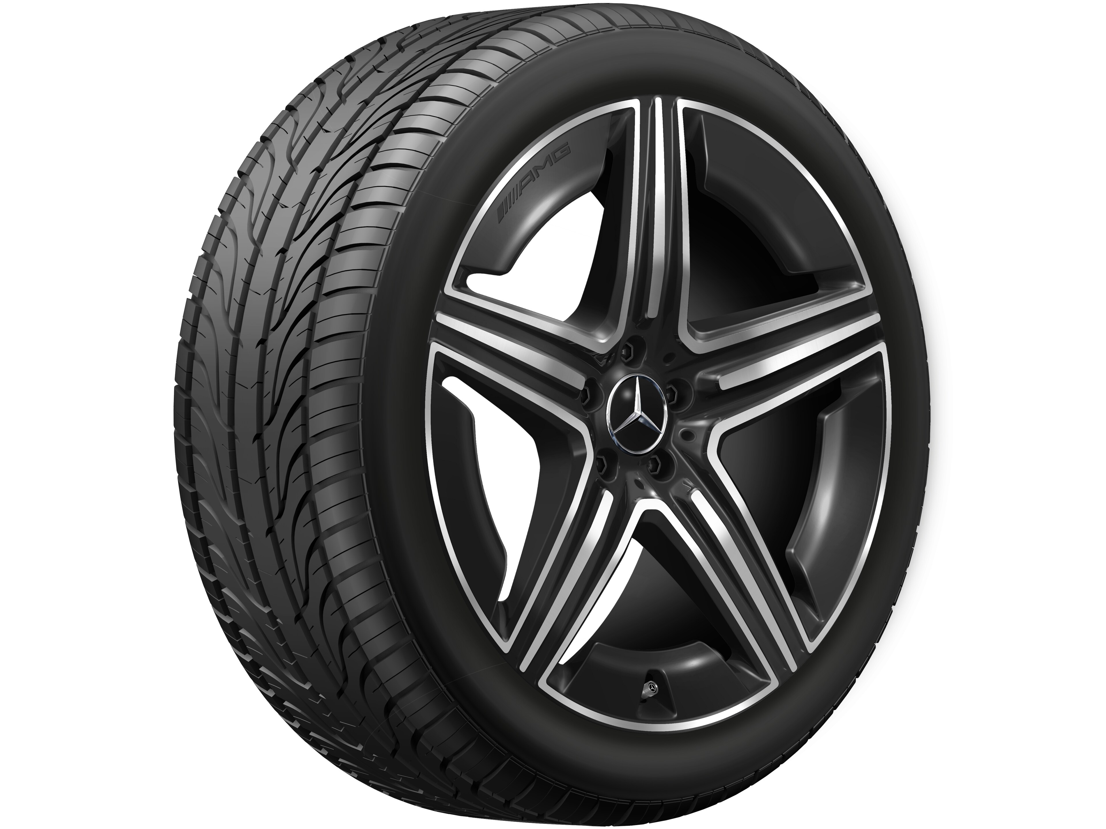 AMG 5-Doppelspeichen-Rad, 21 Zoll, 11 J x 21 ET 49, schwarz