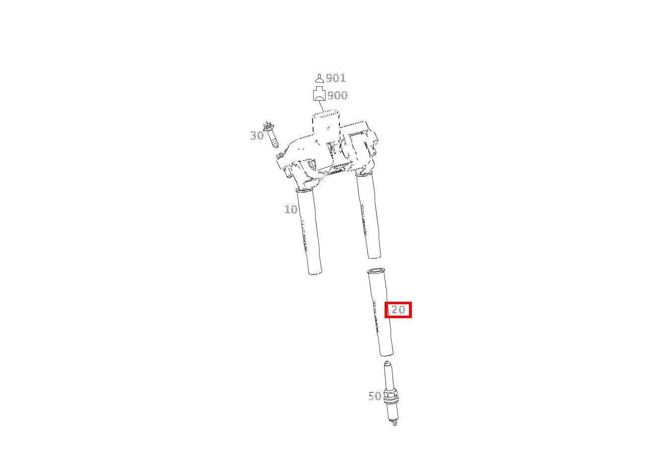 VERBINDUNGSSTECKER Zündspule, rechts Mercedes-AMG GT S 197 VERBINDUNGSSTECKER Zündspule, rechts Mercedes-AMG GT S 197