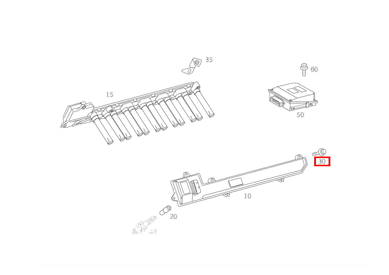 Sechsrundschraube ZUENDSPULE AN ZYLINDERKOPFHAUBE; M6X40 S 600 Limousine (langer Radstand) 220