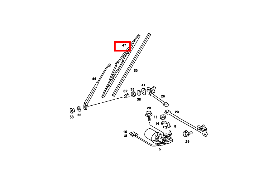 Wischerblatt BOSCH 230 E A 123 Wischerblatt BOSCH 230 E A 123
