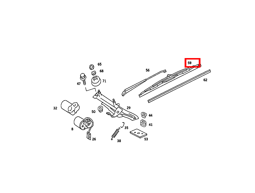 Wischerblatt LINKS 500 SEC-126 126