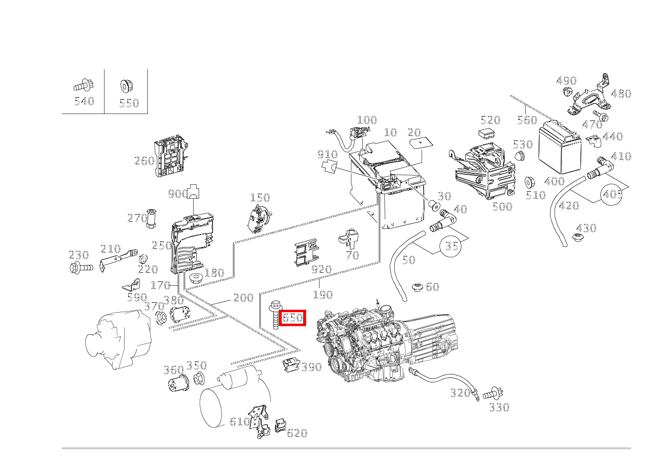 Sechsrundschraube STARTERLEITUNG AN WANDLERGEHAEUSE LINKS UND RECHTS; M10X45 E250 CA 207 Sechsrundschraube STARTERLEITUNG AN WANDLERGEHAEUSE LINKS UND RECHTS; M10X45 E250 CA 207