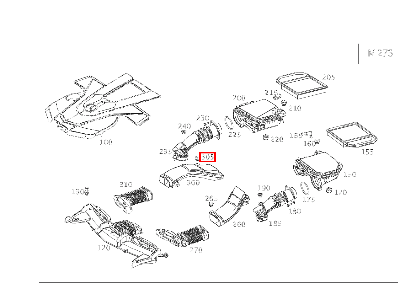 Puffer MOTORABDECKUNG AN ROHLUFTLEITUNG, RECHTS E 400 T 4MATIC BCA 213 Puffer MOTORABDECKUNG AN ROHLUFTLEITUNG, RECHTS E 400 T 4MATIC BCA 213