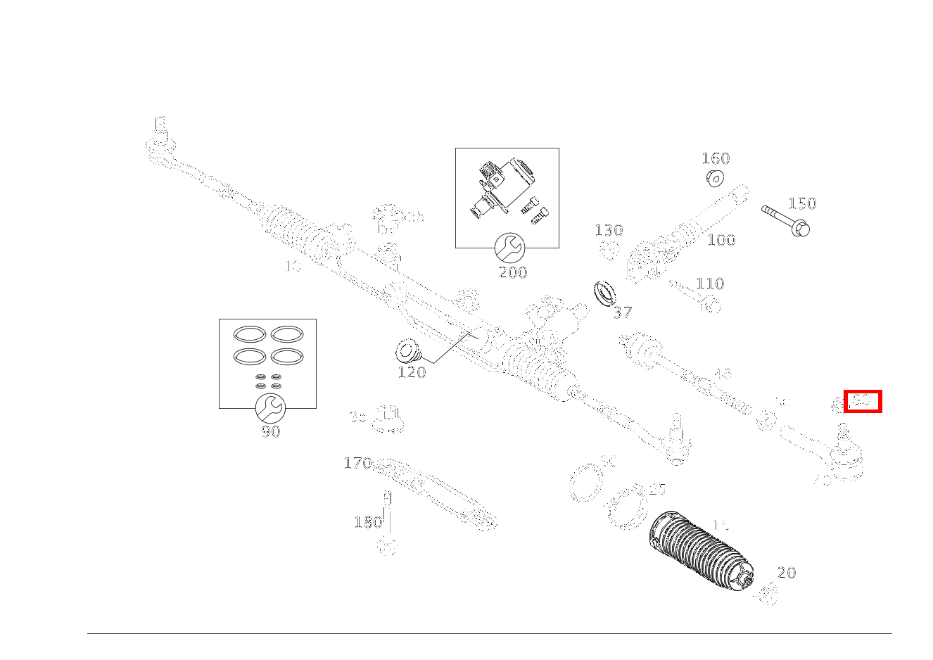Sechskantmutter SPURSTANGE AN ACHSSCHENKEL; M14X1,5 CLK 63 AMG Cabriolet 209 Sechskantmutter SPURSTANGE AN ACHSSCHENKEL; M14X1,5 CLK 63 AMG Cabriolet 209