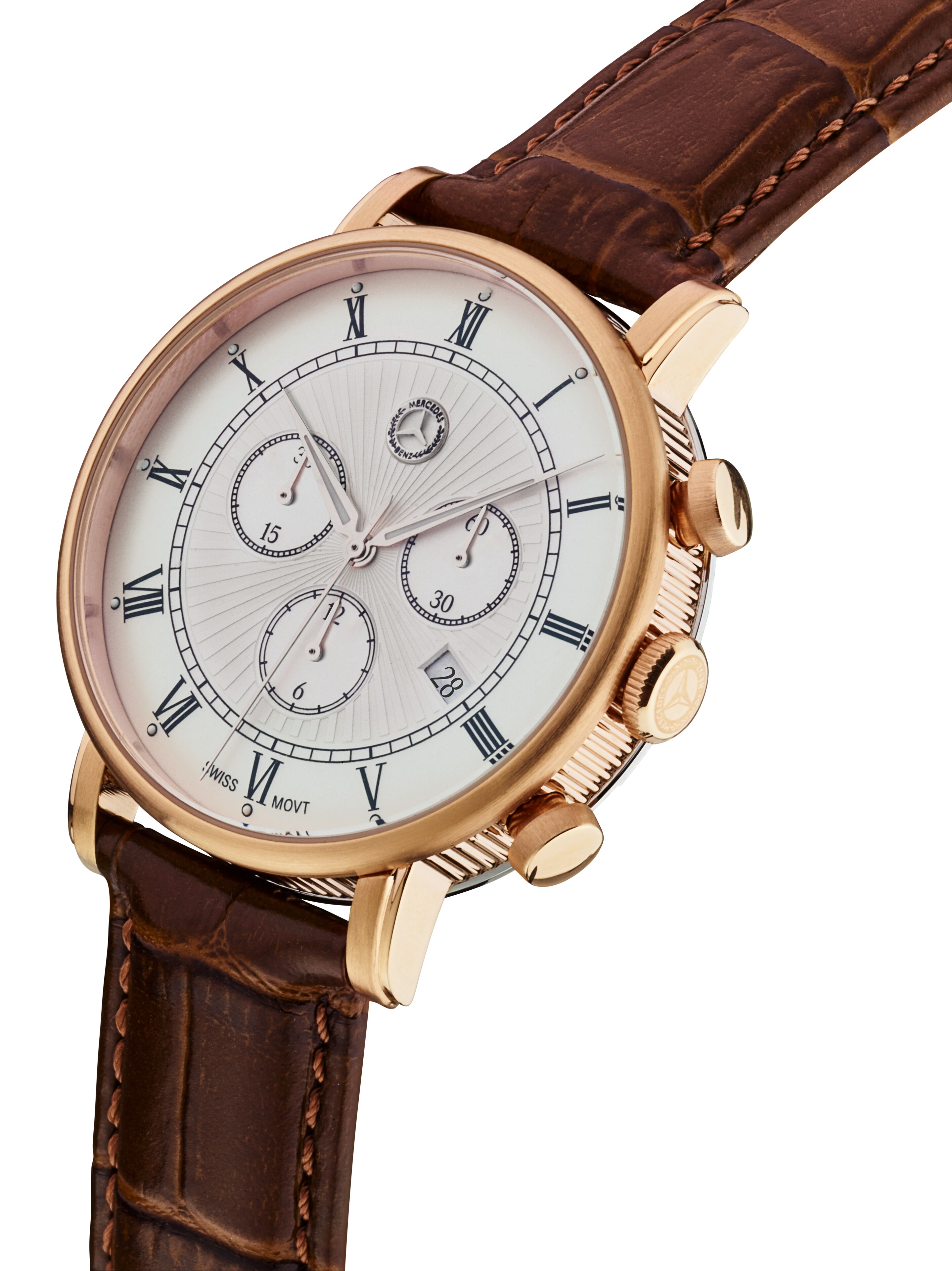 Chronograph Herren, Classic Retro Gold