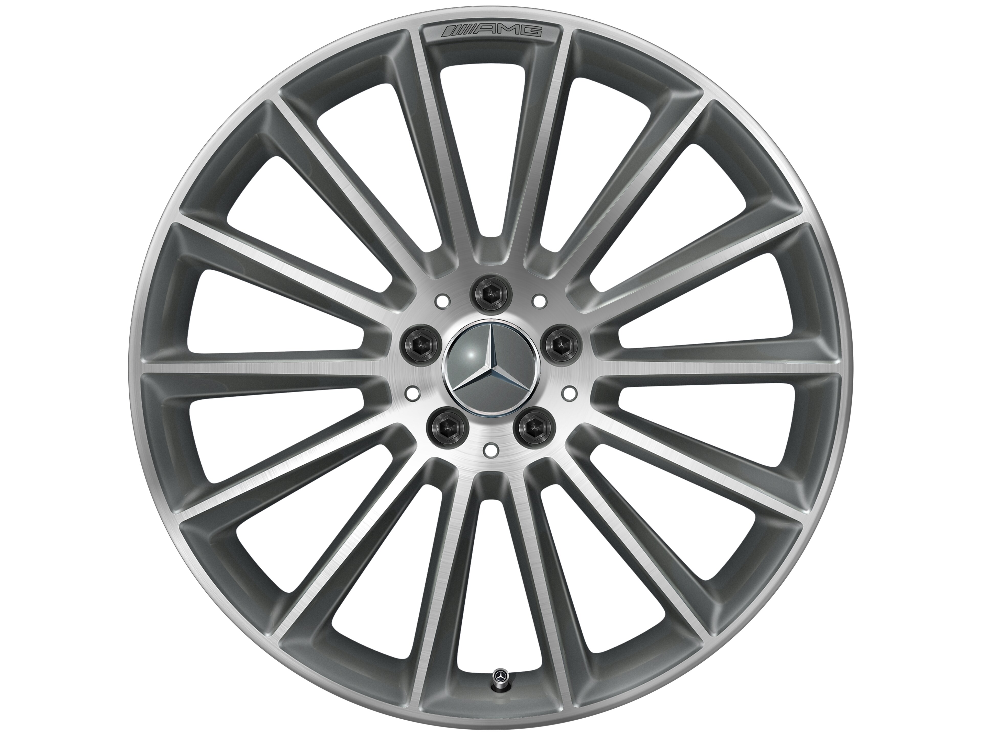Mercedes-Benz -  AMG Vielspeichen-Rad, 50,8 cm (20 Zoll), glanzgedreht 8 J x 20 ET 43, titangrau