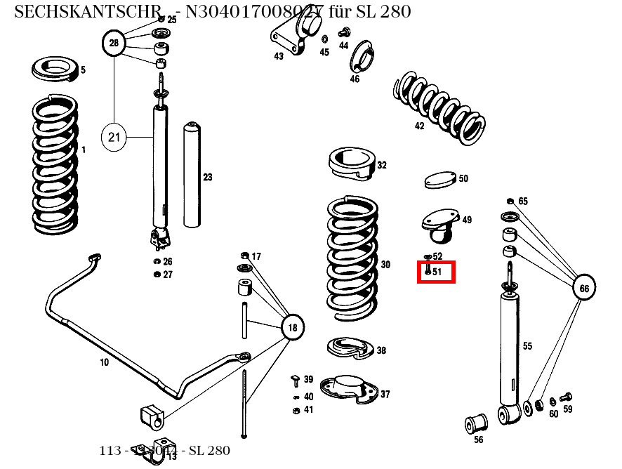 Sechskantschraube SL 280 113 Sechskantschraube SL 280 113