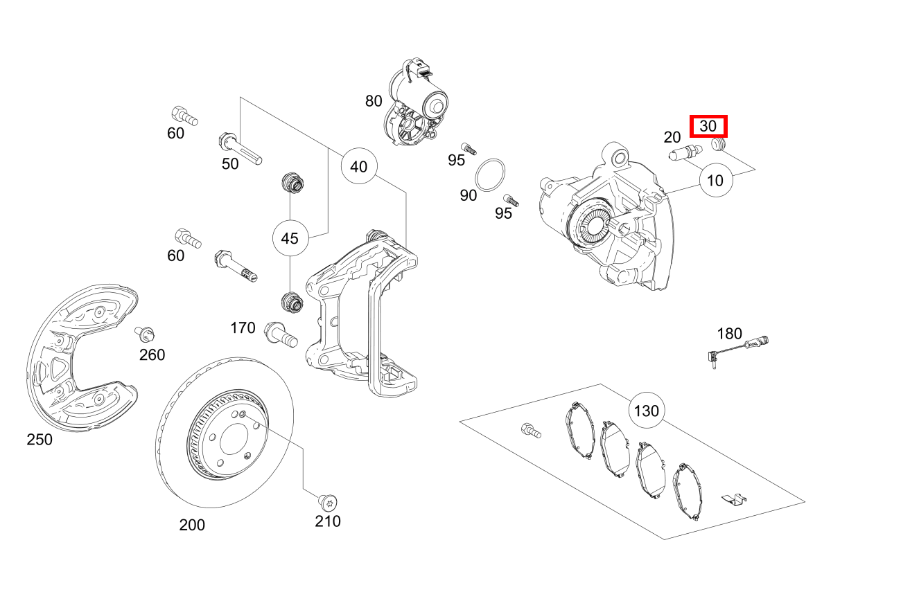 Staubschutzkappe Entlüfterventil Mercedes-AMG G 63 463