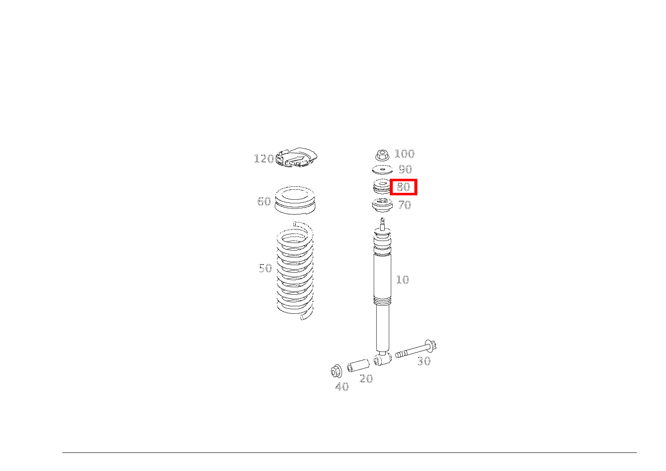 ELASTOMERRING STOSSDAEMPFER AN KAROSSERIE SLK 55 AMG Roadster 171