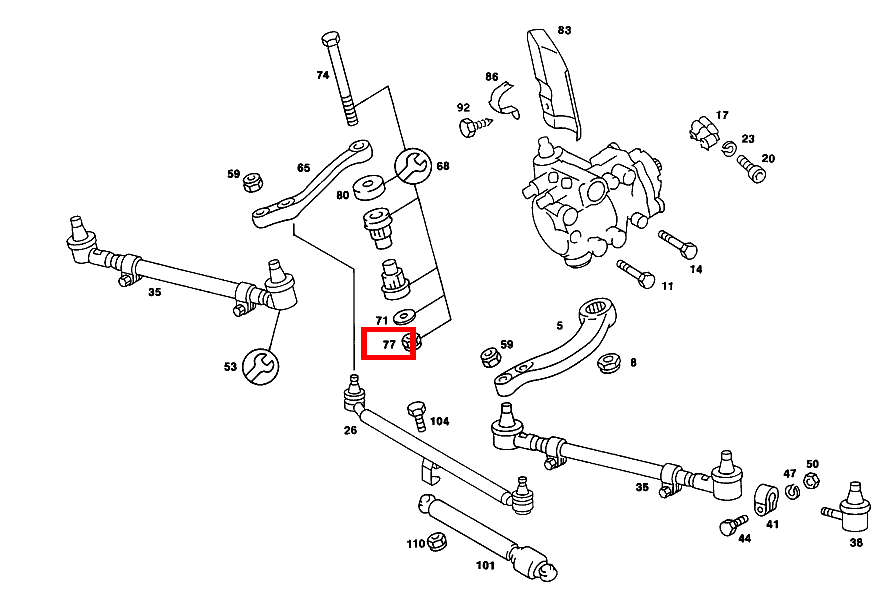 Sechskantmutter M16 560 SL 107