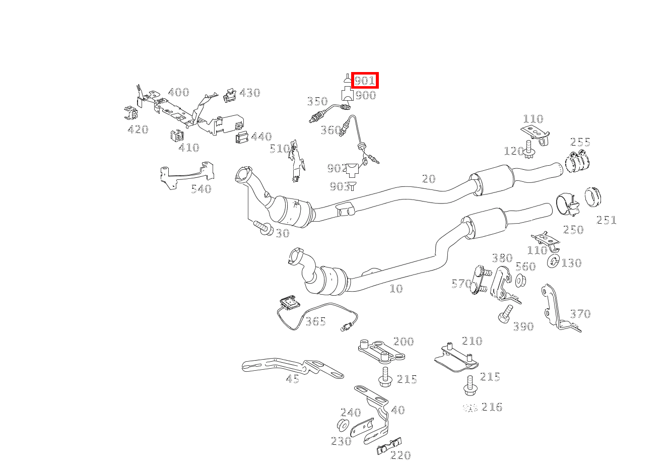 Einzeladerabdichtung O2-SONDE VOR KAT G3/3-G3/4; 0.22-1.0 MM2 MLK1.2 S 550 Limousine lang BCA 221