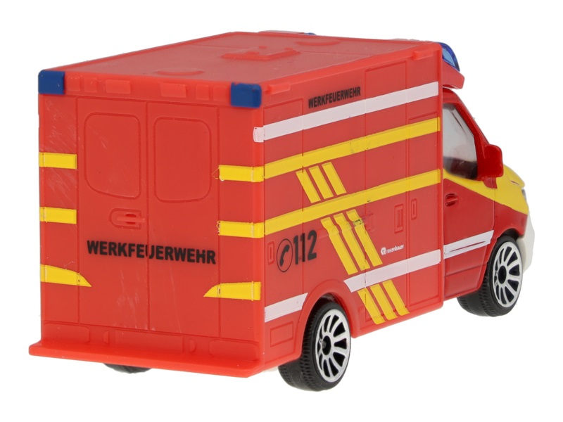 Sprinter, Feuerwehr rot, Majorette, 7,62 cm (3 Zoll) Sprinter, Feuerwehr rot, Majorette, 7,62 cm (3 Zoll)