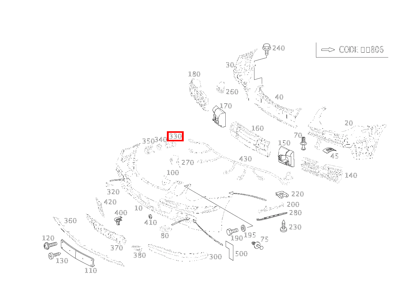 ABSTANDSSENSOR PARKTRONIC-SYSTEM, VORN E 220 CDI T-Modell 212 ABSTANDSSENSOR PARKTRONIC-SYSTEM, VORN E 220 CDI T-Modell 212