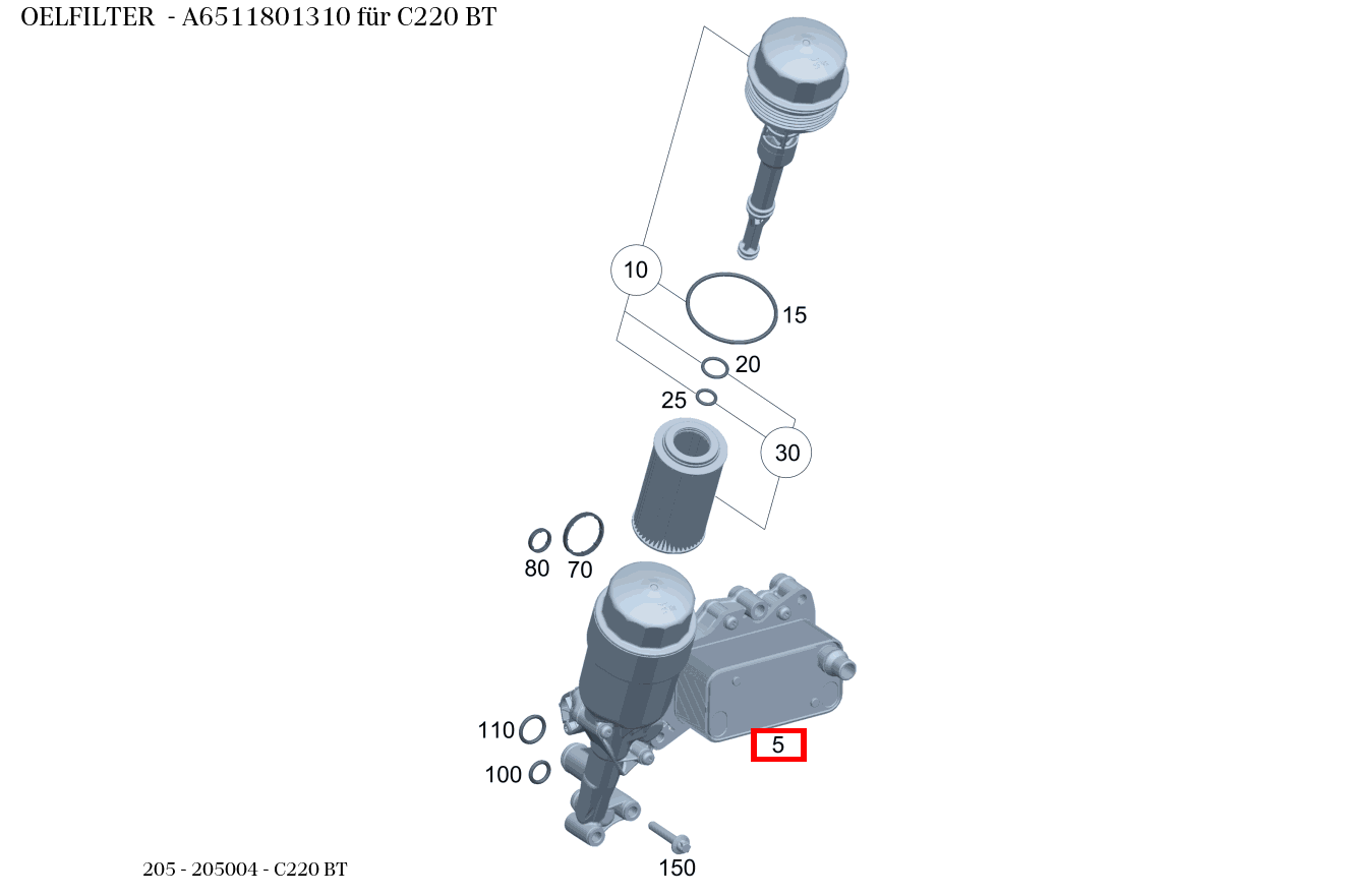 Ölfilter C220 BT 205