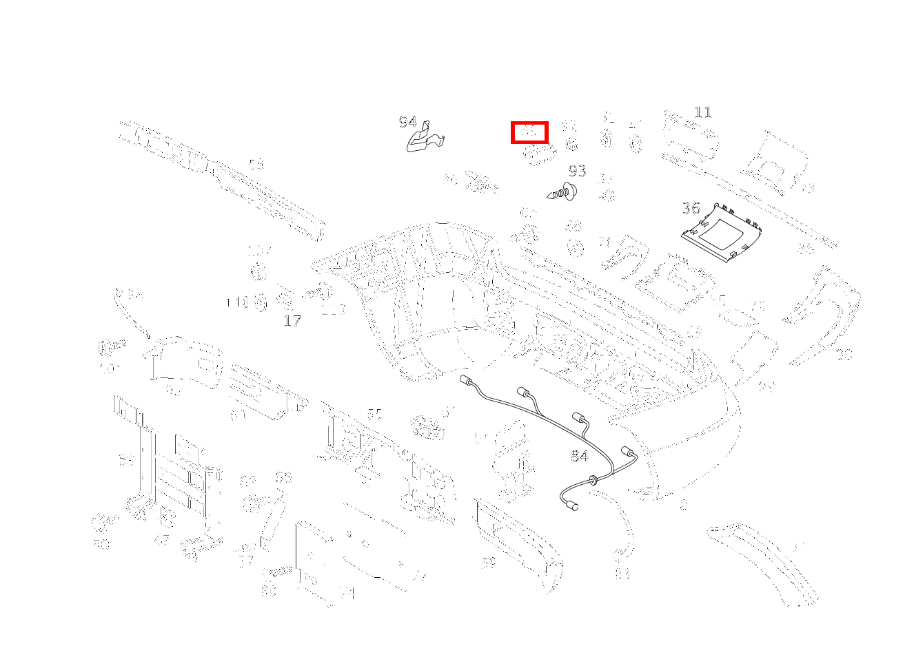 ABSTANDSSENSOR PARKTRONIC ML 500 Off-Roader 163