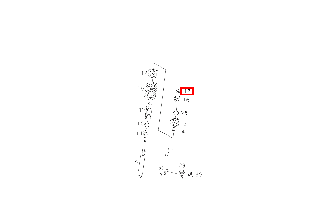Mutter M14X1.5 GLC 300 de 4MATIC 254
