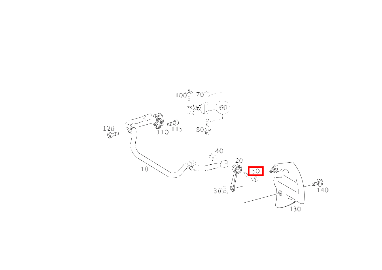 Zylinder-Schraube STANGE AN DREHSTAB; M14X1.5X40 E 280 CDI T-Modell 213 Zylinder-Schraube STANGE AN DREHSTAB; M14X1.5X40 E 280 CDI T-Modell 213