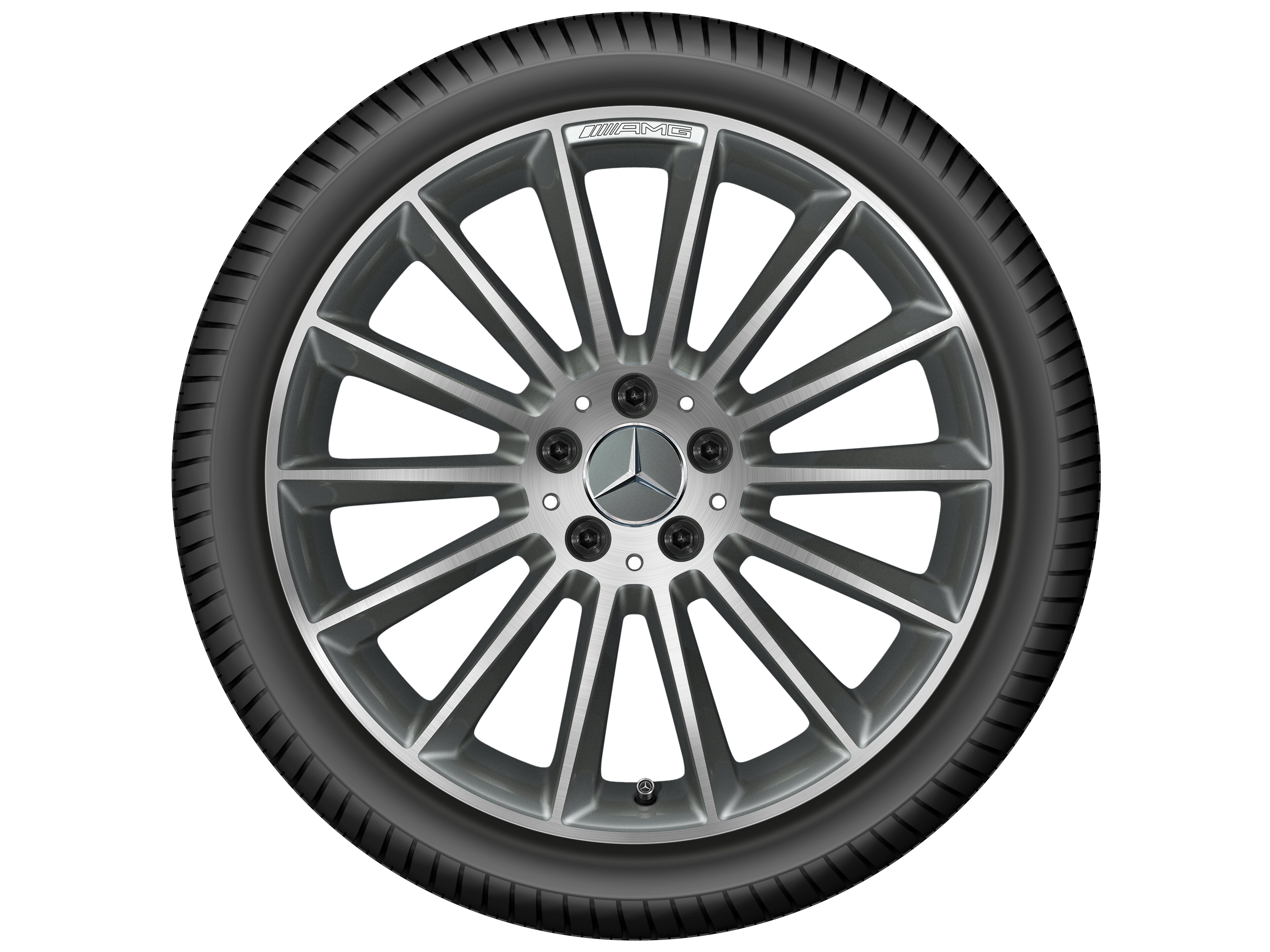Mercedes-Benz - AMG Vielspeichen-Rad, 48,3 cm (19 Zoll), glanzgedr AMG Vielspeichen-Rad, 48,3 cm (19 Zoll), glanzgedr