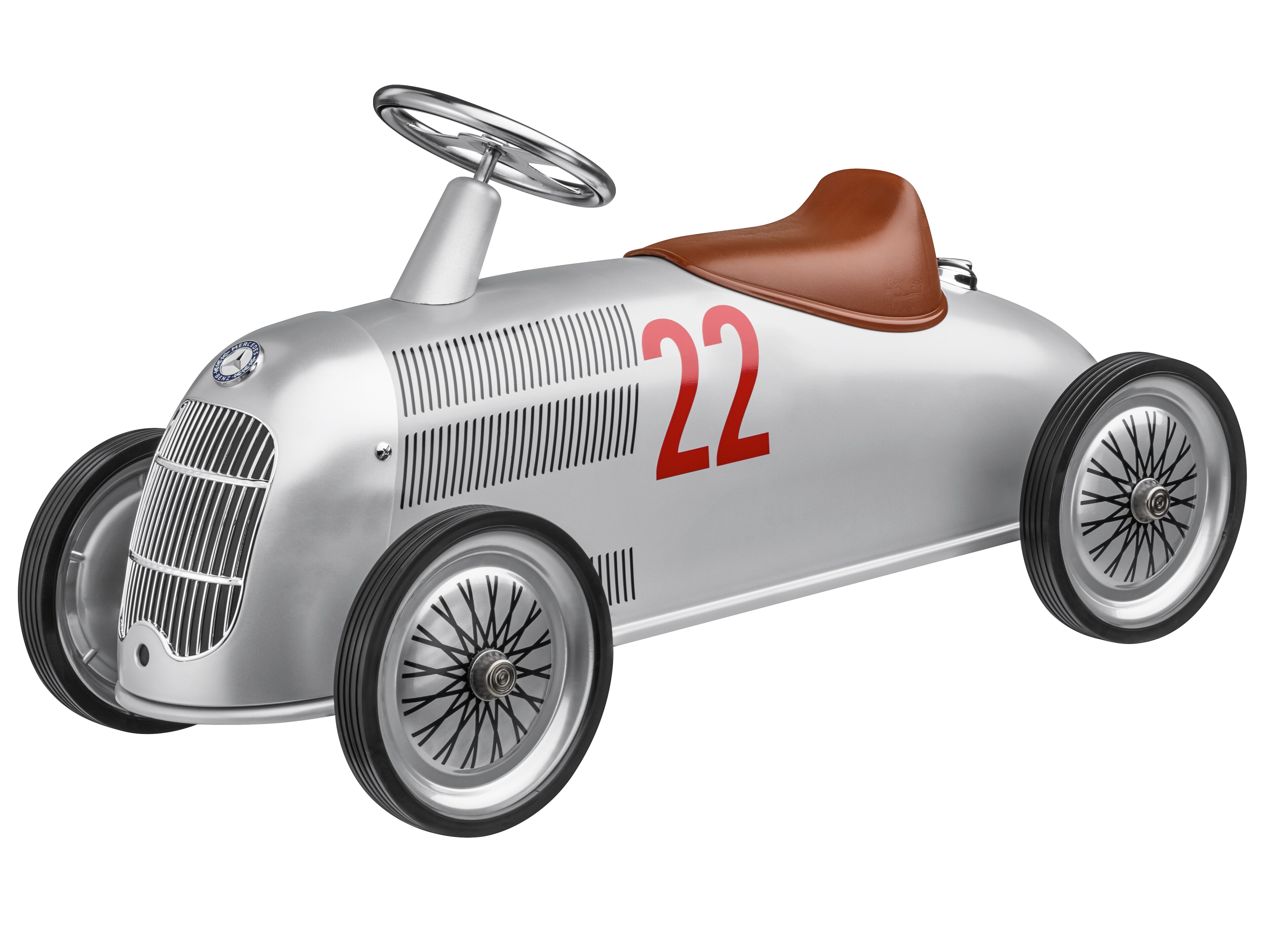 Mercedes-Benz - Kinderrutscher W 25 Rennwagen, silberfarben