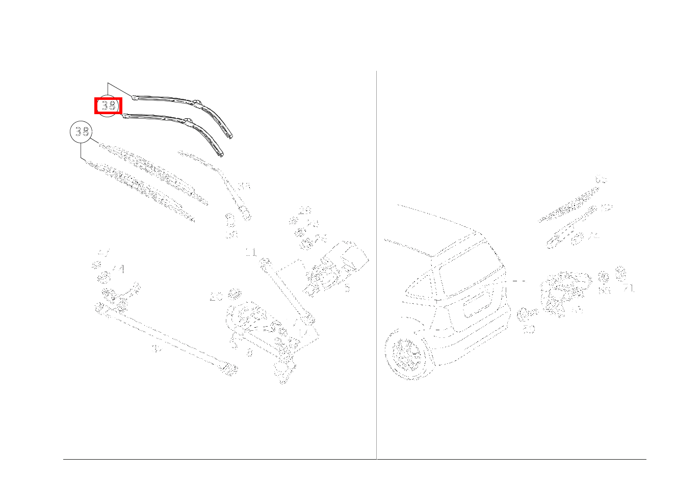 Teilesatz Wischerblatt TEILESATZ LINKS UND RECHTS A 170 L CDI 1,7 168