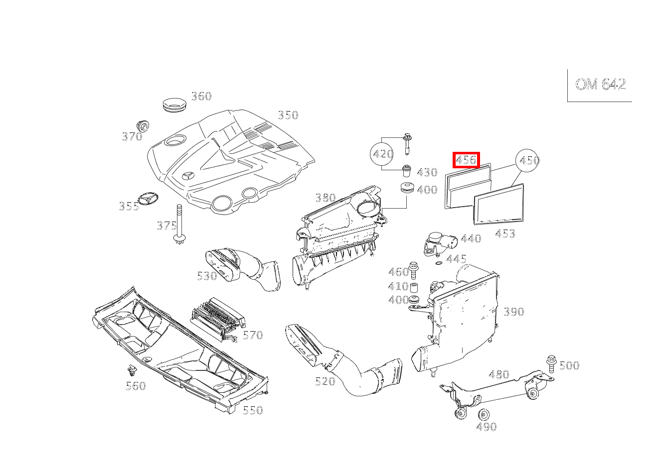 Luftfiltereinsatz LINKS C 350 CDI 4Matic 204 Luftfiltereinsatz LINKS C 350 CDI 4Matic 204