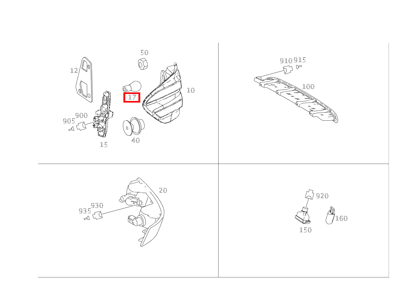 Glühlampe RUECKFAHRLICHT; 12V-21W GL 500 4MATIC Off-Roader 164