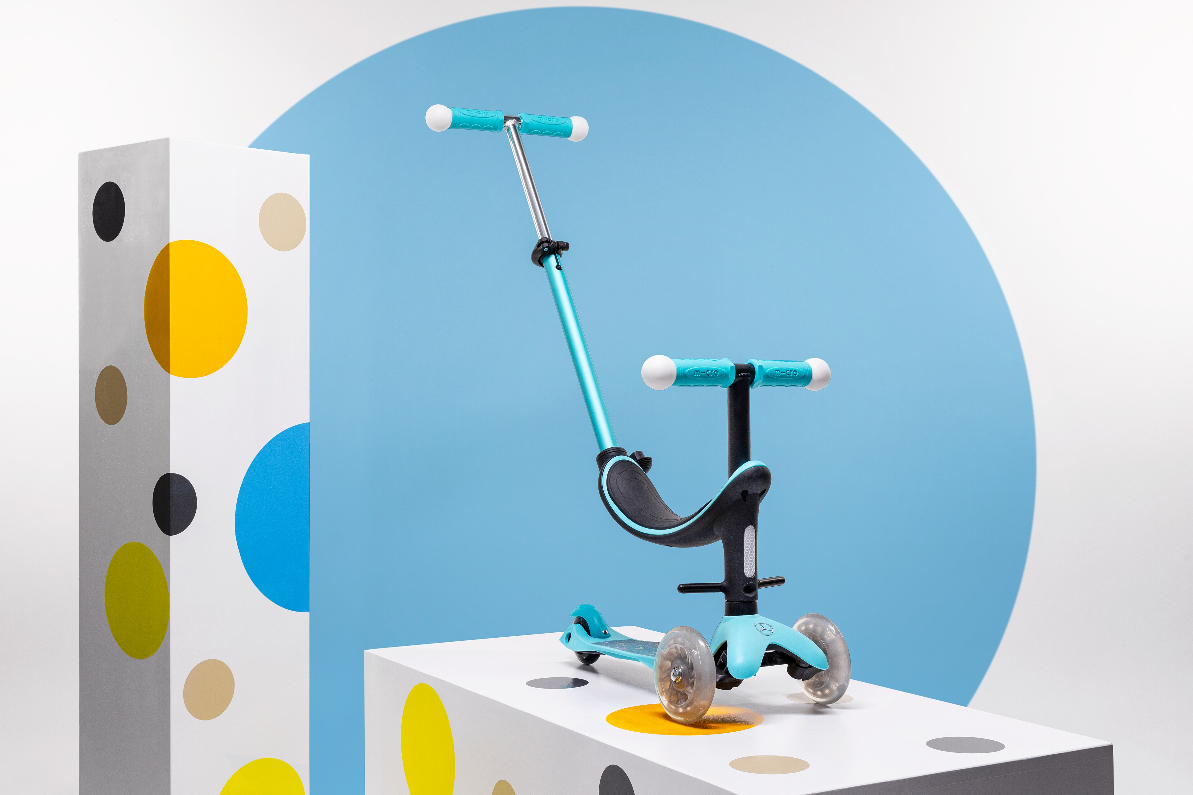 Mercedes-Benz - Tretroller Kinder 4in 1