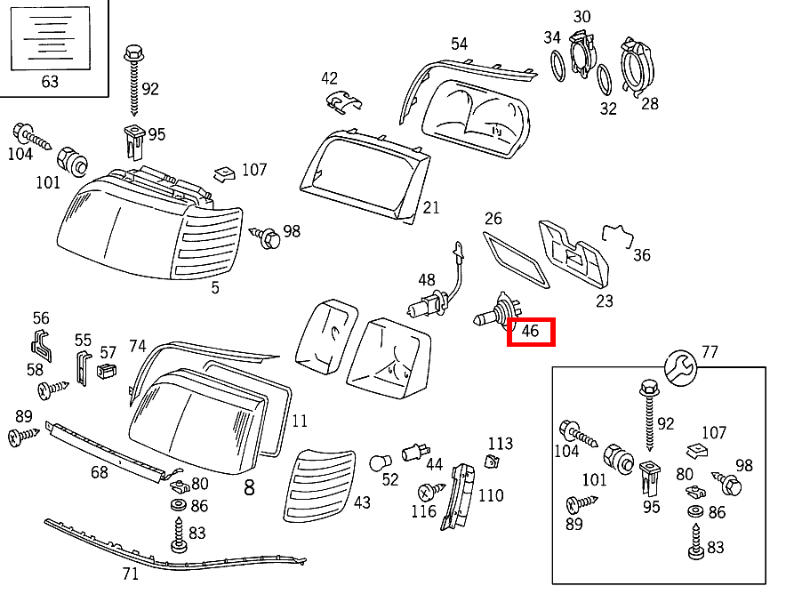 Glühlampe FERNLICHT H1-12V 55W; H1 12V-55W S 350 Turbodiesel 140