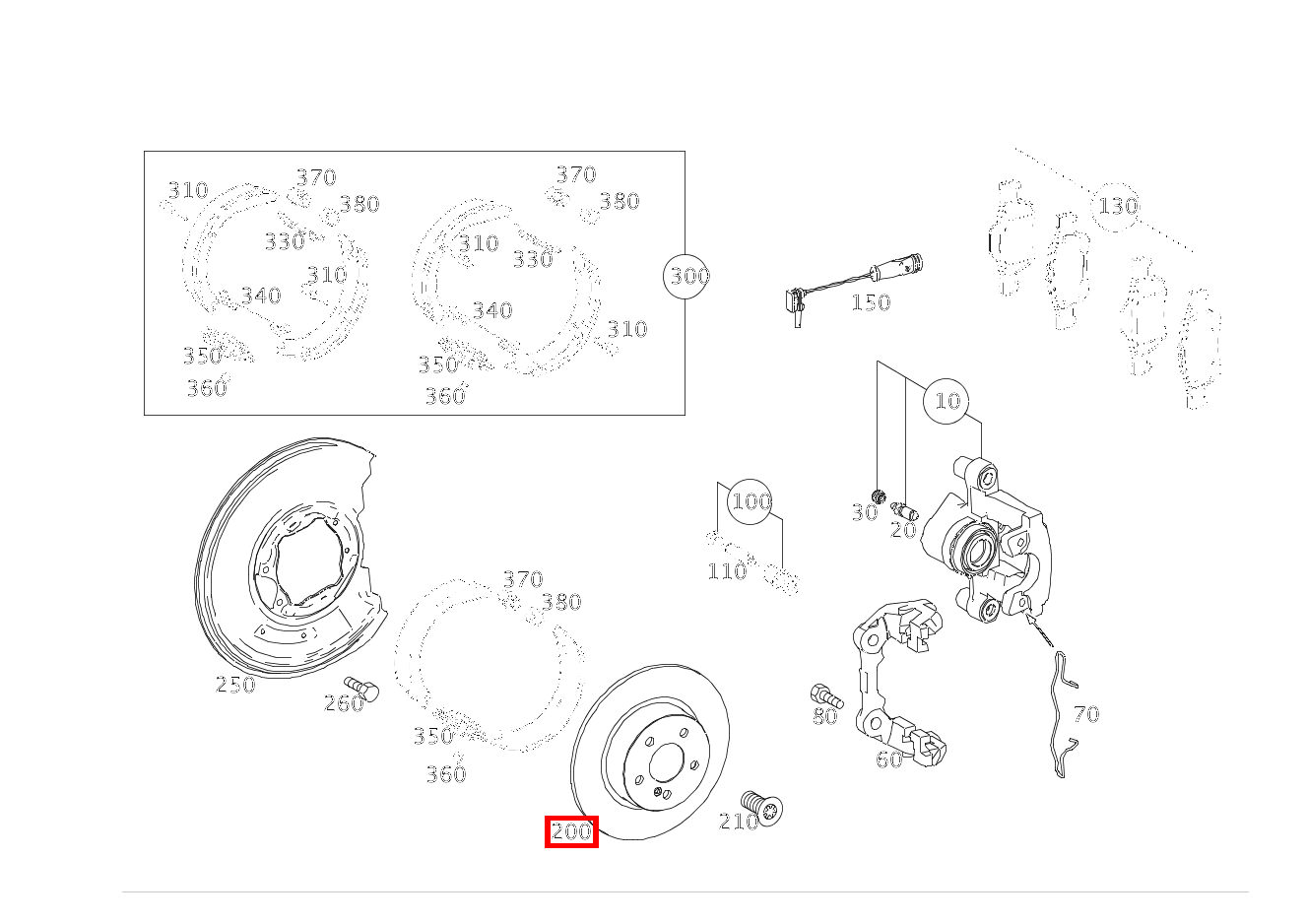 BREMSSCHEIBE UNBELUEFTET HINTEN RECHTS E250 CA 207 BREMSSCHEIBE UNBELUEFTET HINTEN RECHTS E250 CA 207