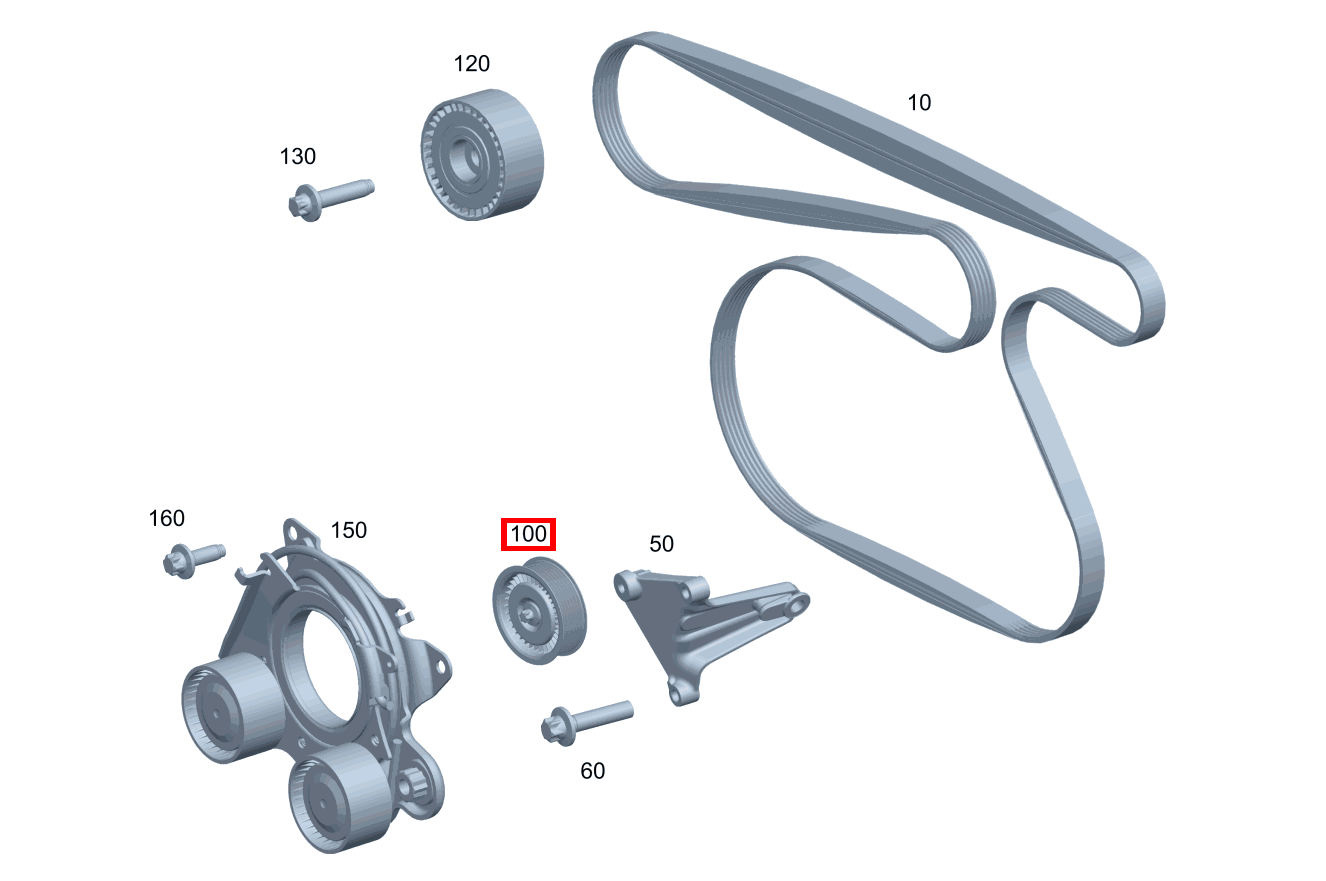 Umlenkrolle E 300 Coupé BCA 238