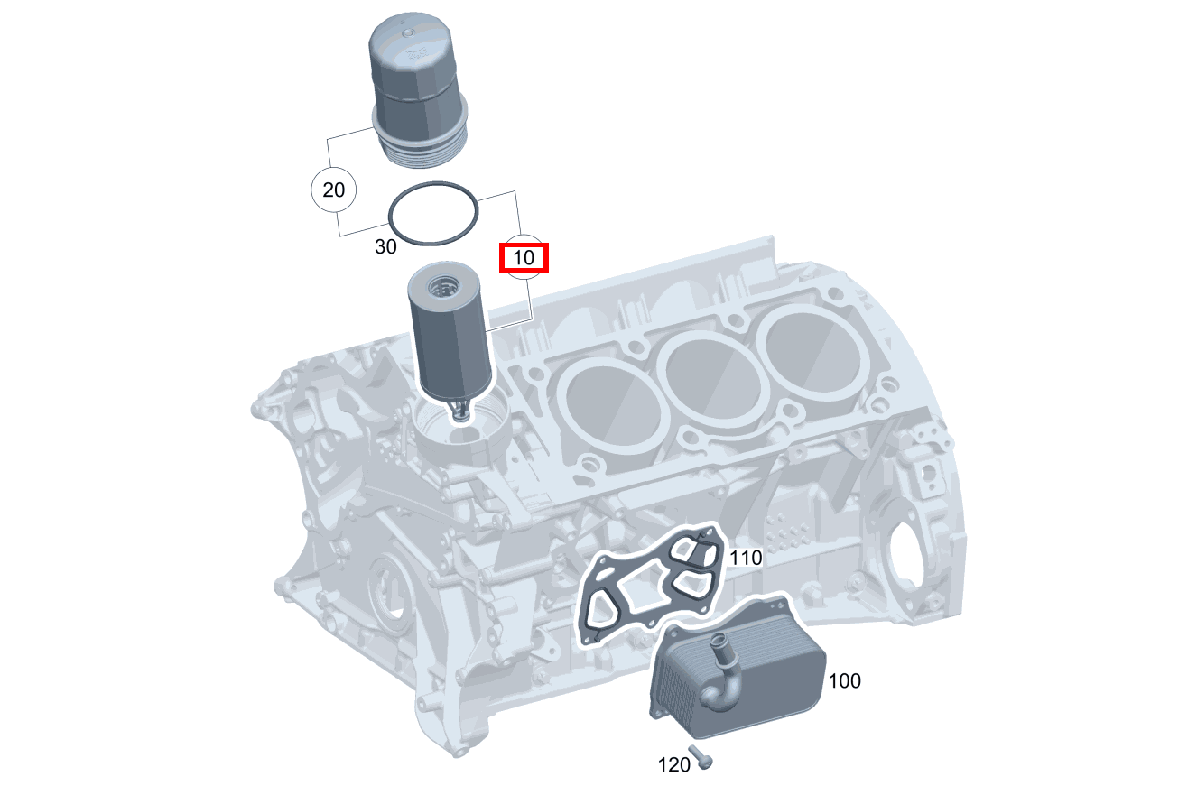 Teilesatz Filtereinsatz CLS 450 4MATIC 218