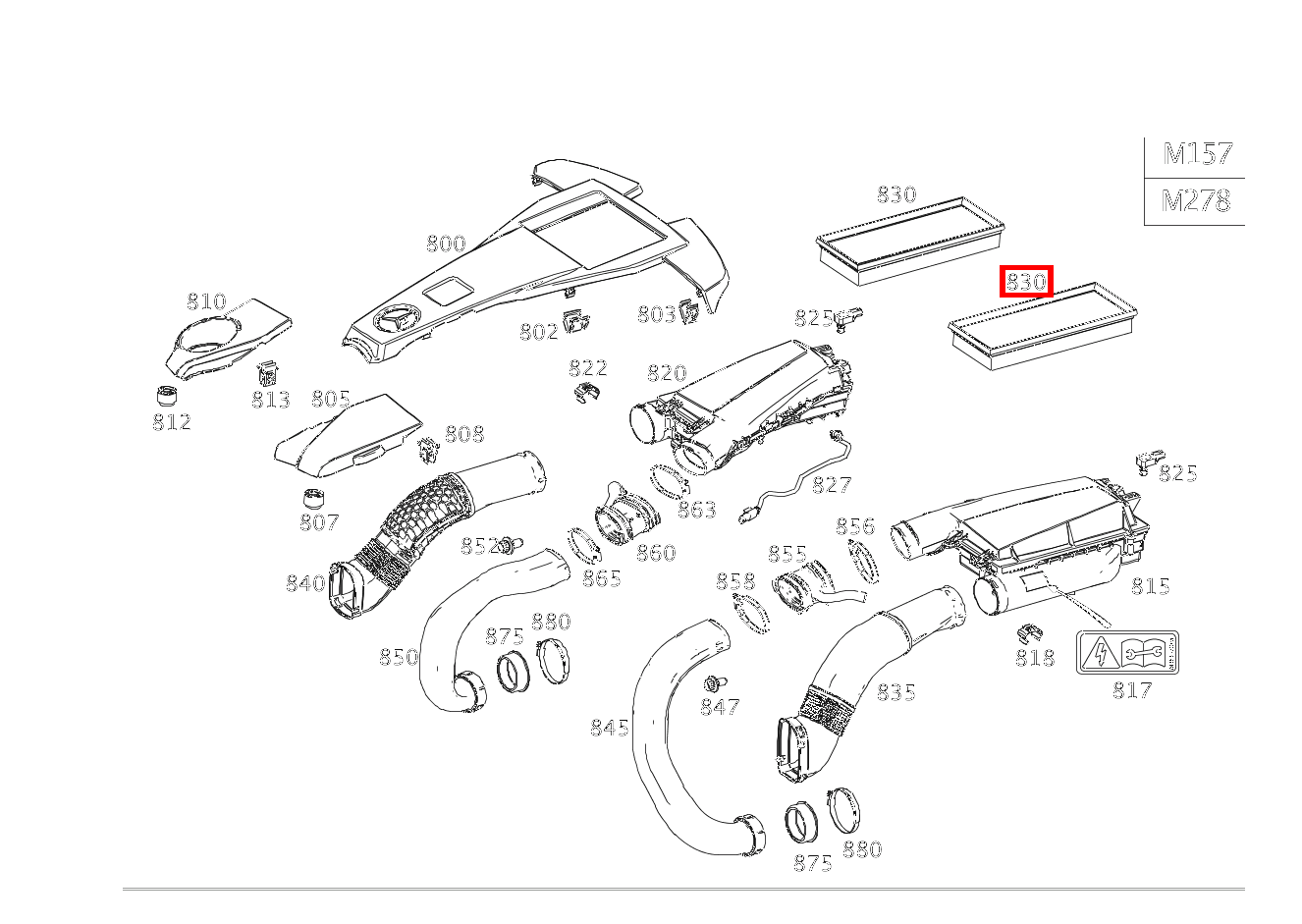 Luftfiltereinsatz CL 63 AMG COUPE 216