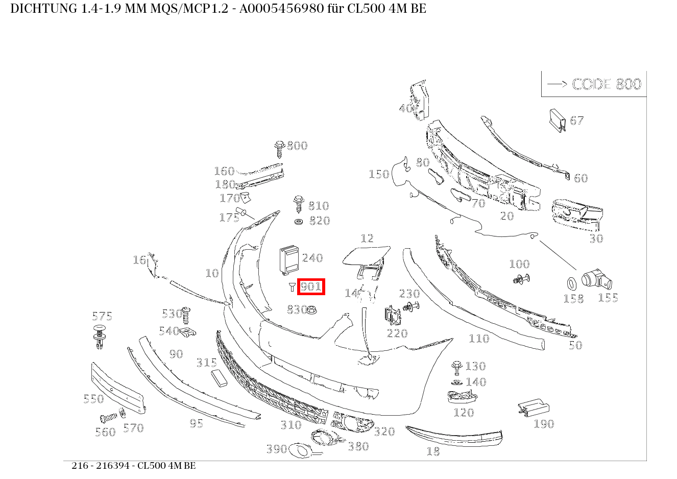 ABDICHTUNG 1.4-1.9 MM MQS/MCP1.2 CL500 4M BE 216 ABDICHTUNG 1.4-1.9 MM MQS/MCP1.2 CL500 4M BE 216
