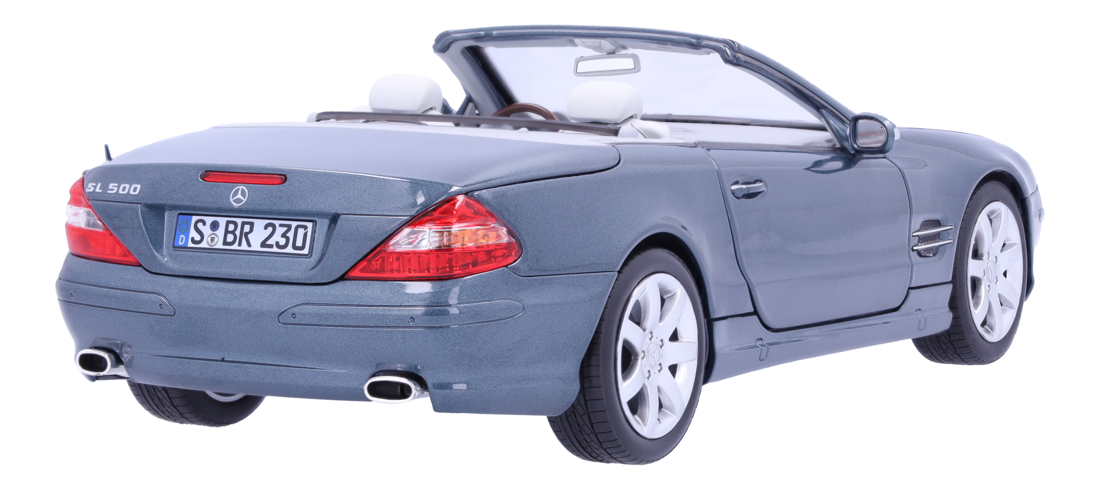 Mercedes-Benz - SL 500 R 230 (2001-2006) topasblau, Norev, 1:18