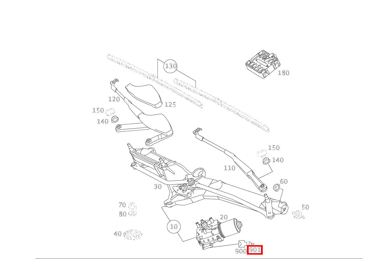 FEDERSTECKER WISCHERMOTOR M6/1; 0.5-1.0 MM2 SPT Maybach 62 S (langer Radstand) 240 FEDERSTECKER WISCHERMOTOR M6/1; 0.5-1.0 MM2 SPT Maybach 62 S (langer Radstand) 240