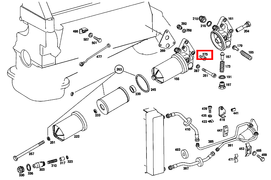 Zylinder-Schraube OELFILTER AN ZYLINDERKURBELGEHAEUSE; M8X30-10.9 B 170/180 M 266 111 Zylinder-Schraube OELFILTER AN ZYLINDERKURBELGEHAEUSE; M8X30-10.9 B 170/180 M 266 111
