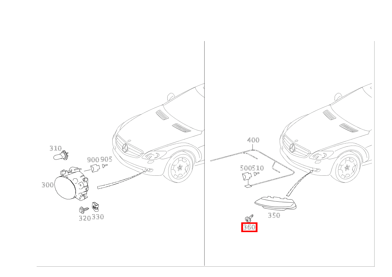 Sechsrundschraube Befestigung Tagfahrleuchte, links und rechts; 5X16 CL 65AMG 216