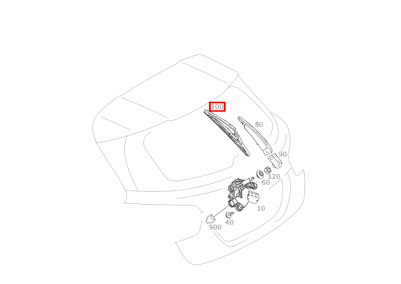 Wischerblatt GLA220CDI 4M 156