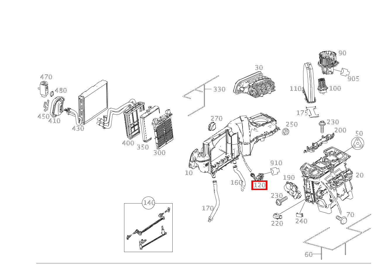 Temperatursensor VERDAMPFER E 200 Limousine 213