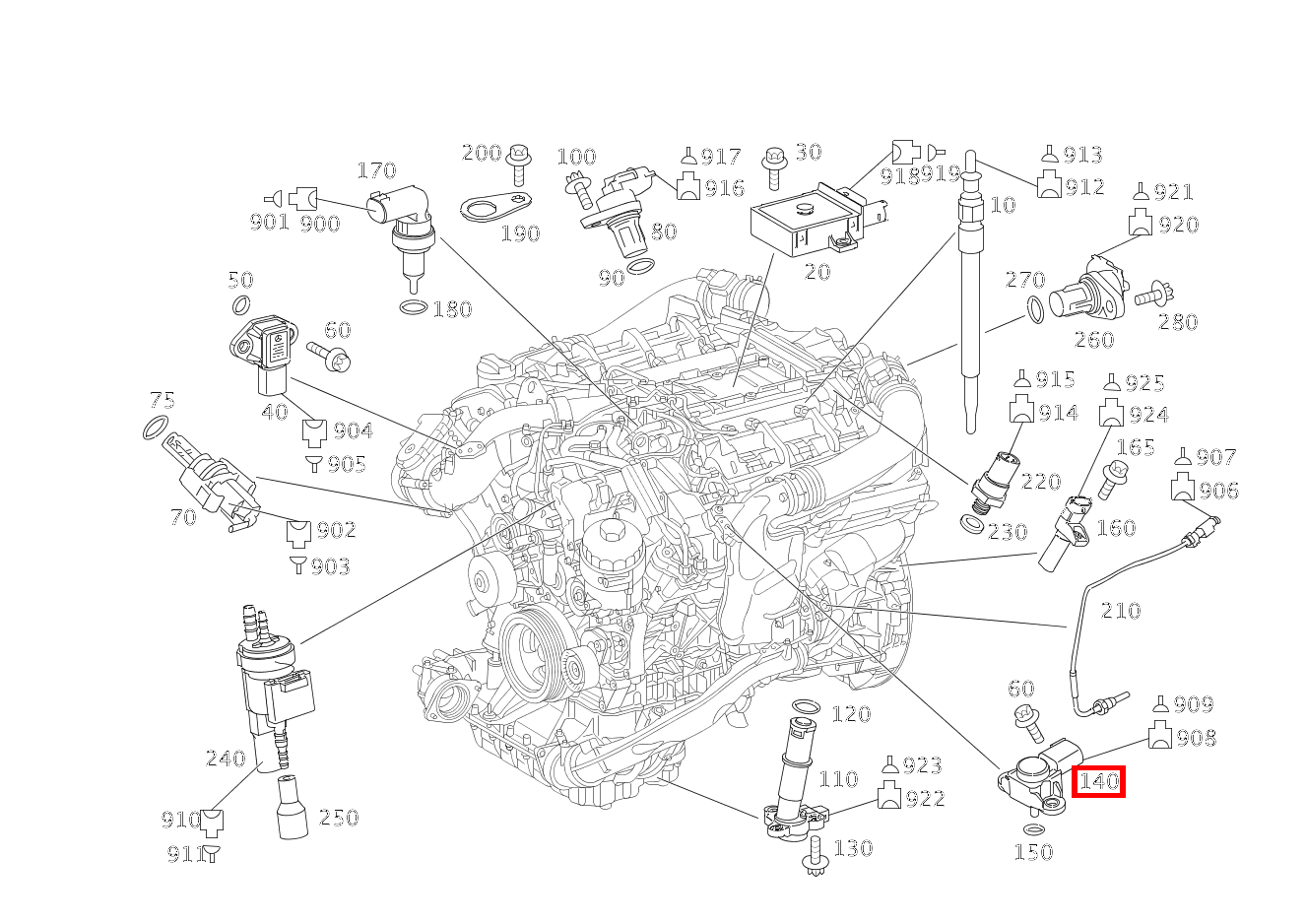 Drucksensor Für Wartungsanzeige an Luftansaugrohr links GL420CDI 4M 164 Drucksensor Für Wartungsanzeige an Luftansaugrohr links GL420CDI 4M 164