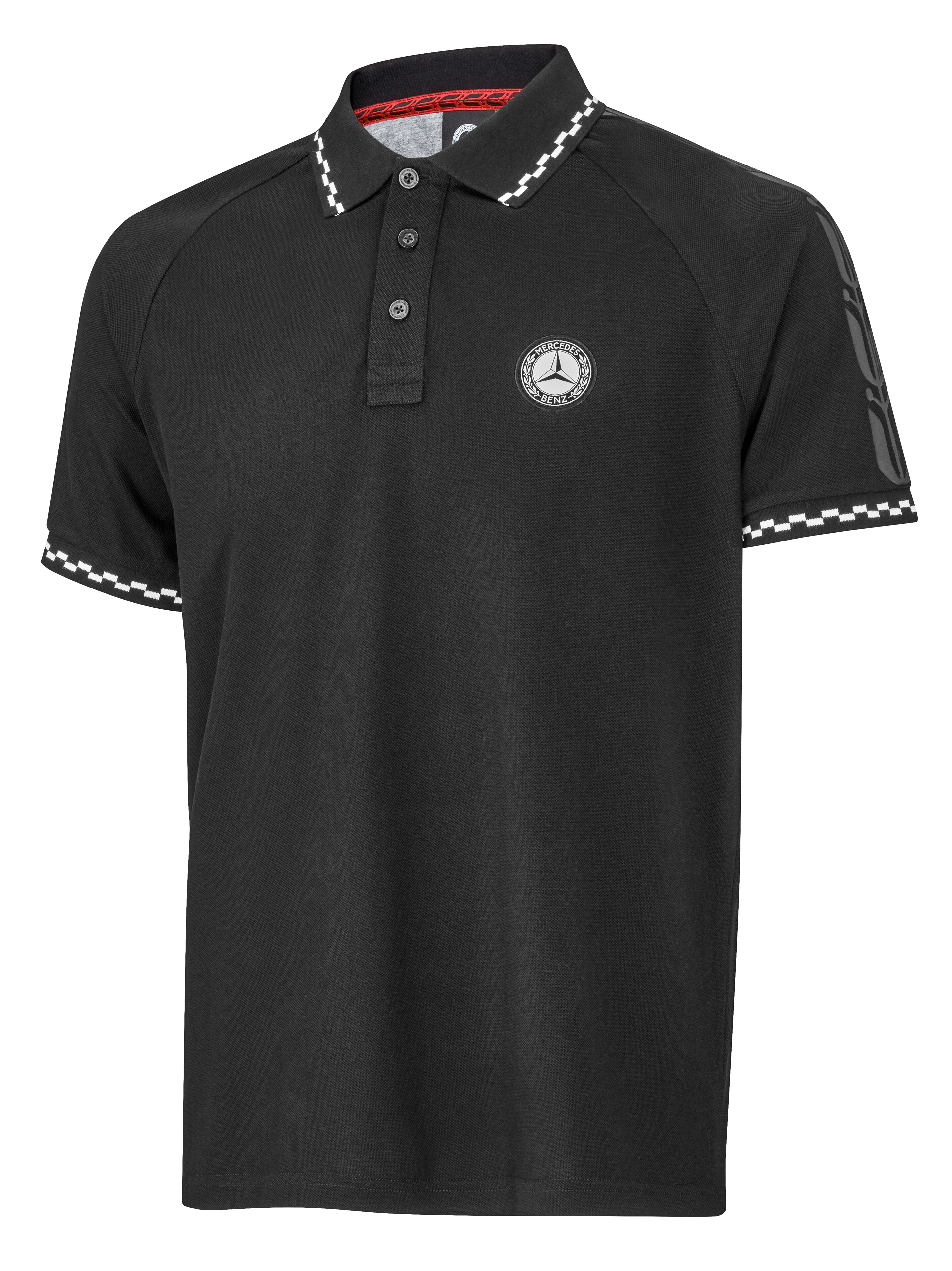Poloshirt Herren, schwarz