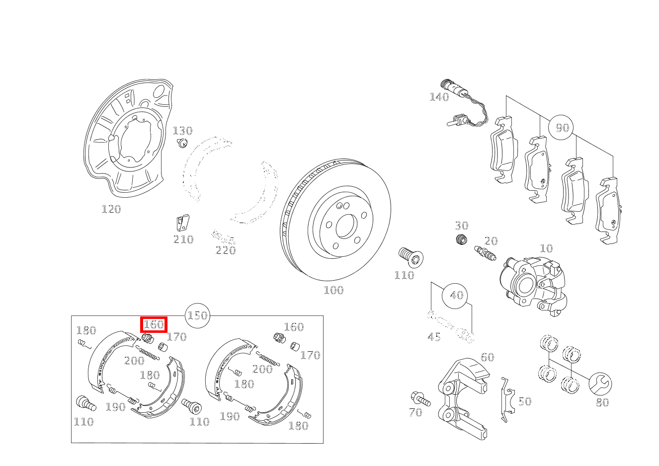 BREMSNACHSTELLER Bremsbackennachstellung CL500 4M BE 216 BREMSNACHSTELLER Bremsbackennachstellung CL500 4M BE 216