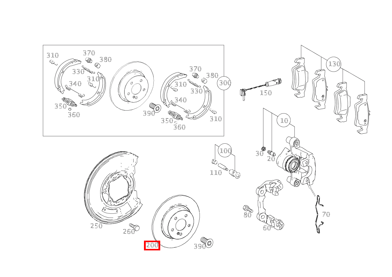 Bremsscheibe belüftet Hinten rechts GLK250 4M 204 Bremsscheibe belüftet Hinten rechts GLK250 4M 204