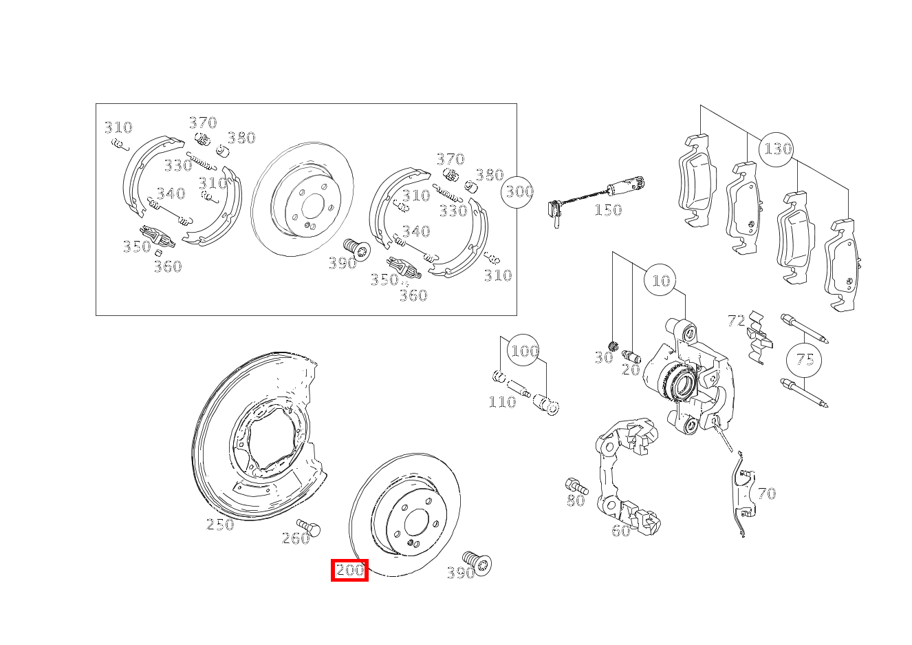 Bremsscheibe Hinten rechts Mercedes-AMG E 63 4MATIC T-Modell 212 Bremsscheibe Hinten rechts Mercedes-AMG E 63 4MATIC T-Modell 212