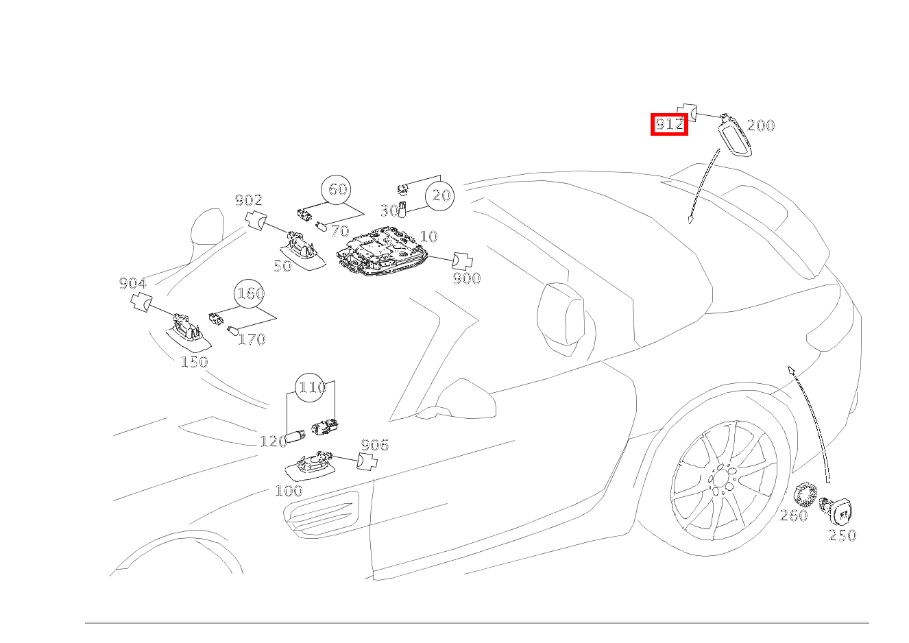 Stecker LADERAUMLEUCHTE E18/5; 2-PIN MQS Mercedes-AMG GT Roadster 190 Stecker LADERAUMLEUCHTE E18/5; 2-PIN MQS Mercedes-AMG GT Roadster 190