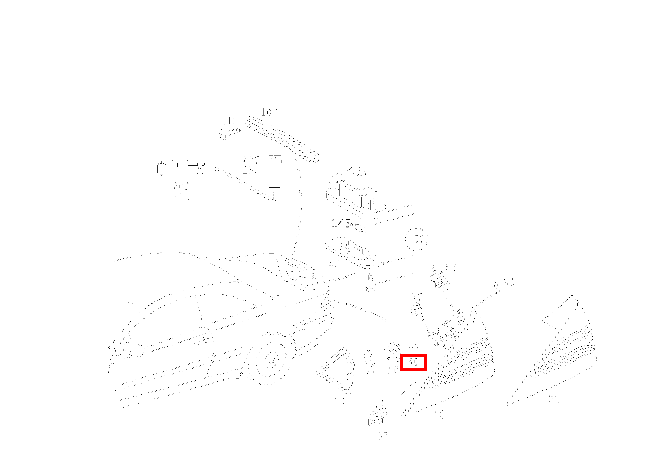 Glühlampe NEBELSCHLUSSLEUCHTE; 12V-21/4W CL 65 AMG Coupé 215