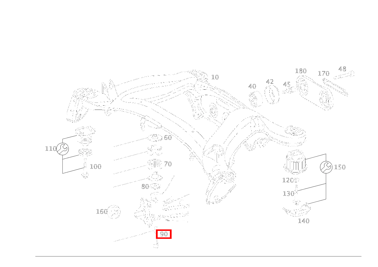 Zylinder-Schraube ACHSGEHAEUSE AN HINTERACHSTRAEGER, VORN; M10X65 C 220 d T-Modell 205 Zylinder-Schraube ACHSGEHAEUSE AN HINTERACHSTRAEGER, VORN; M10X65 C 220 d T-Modell 205
