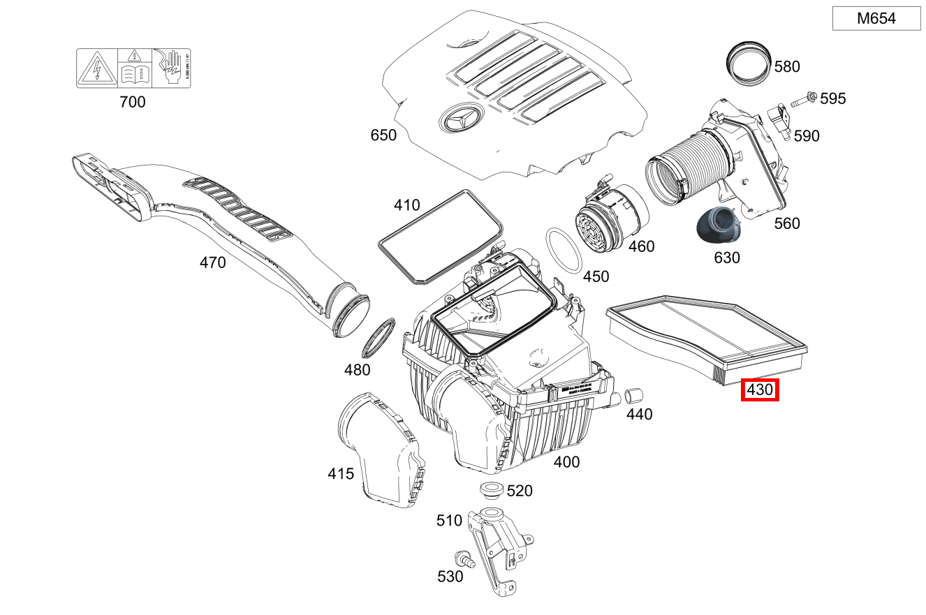 Luftfiltereinsatz B 220 d 247 Luftfiltereinsatz B 220 d 247